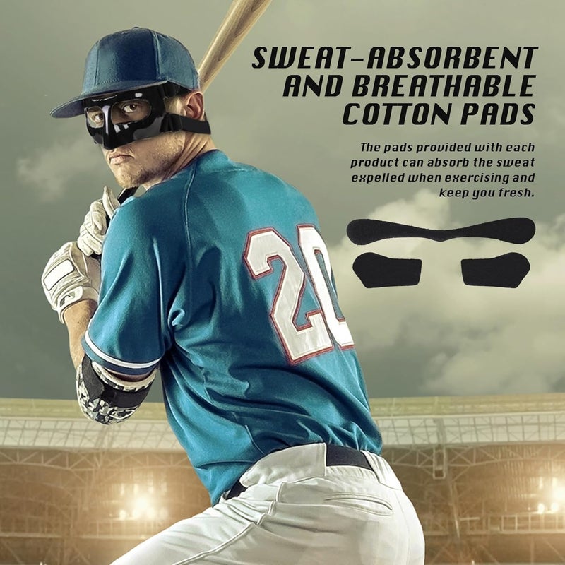 Anysun AF01A Nose Guard for Broken Nose Adults Adjustable Basketball Soccer Sports Face Shield Mask with Foam Padding & Stickers for Women Men Youths Teens - Image 4